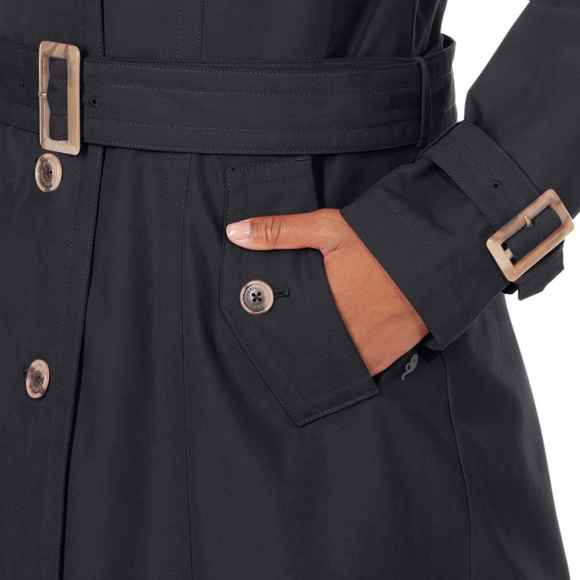 Pendleton Ladies' Trench Coat - Black - Picture 5 of 14